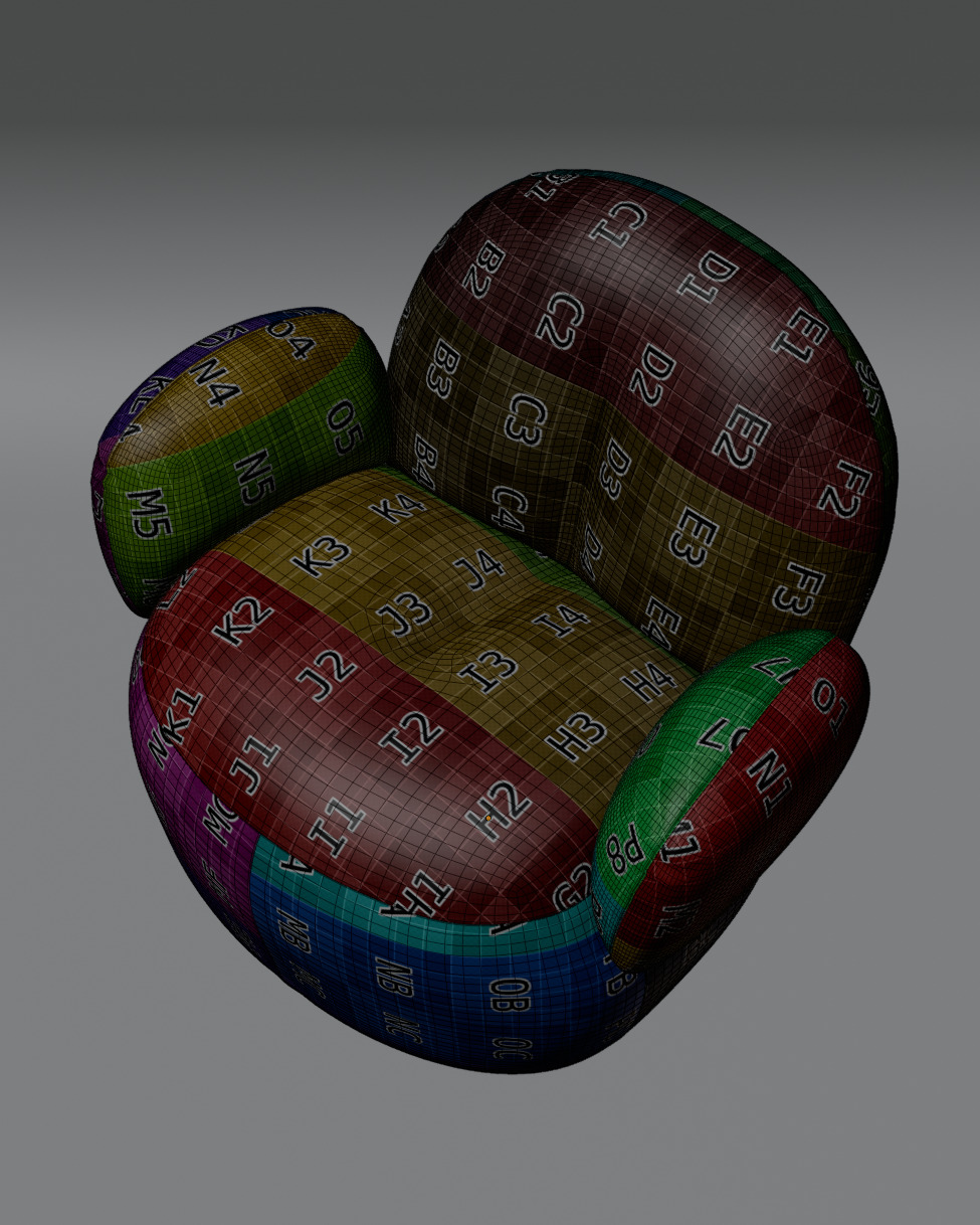 Nana Love Armchair 3D model Free 3D model_16