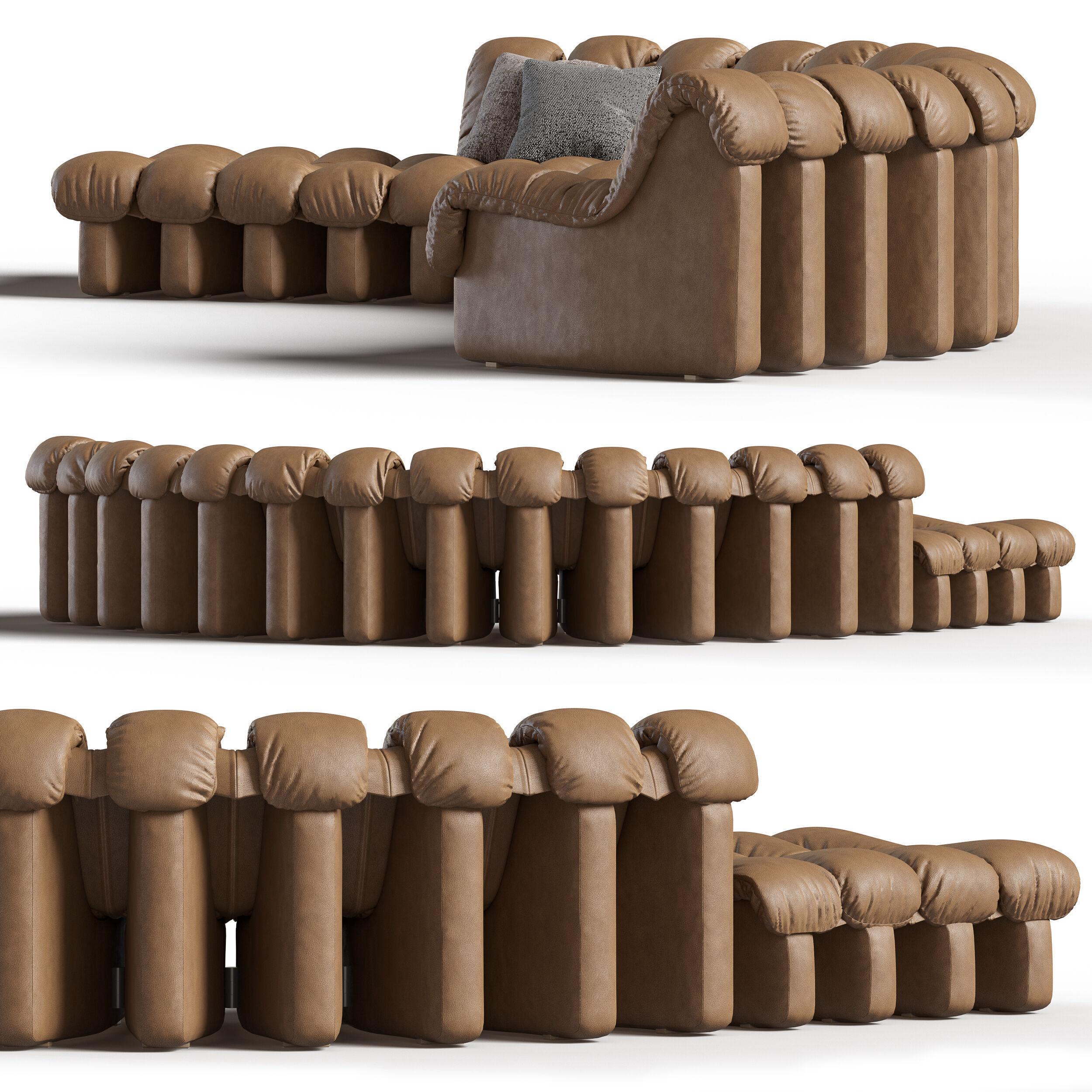 De Sede DS-600 Sofa  3D model_2