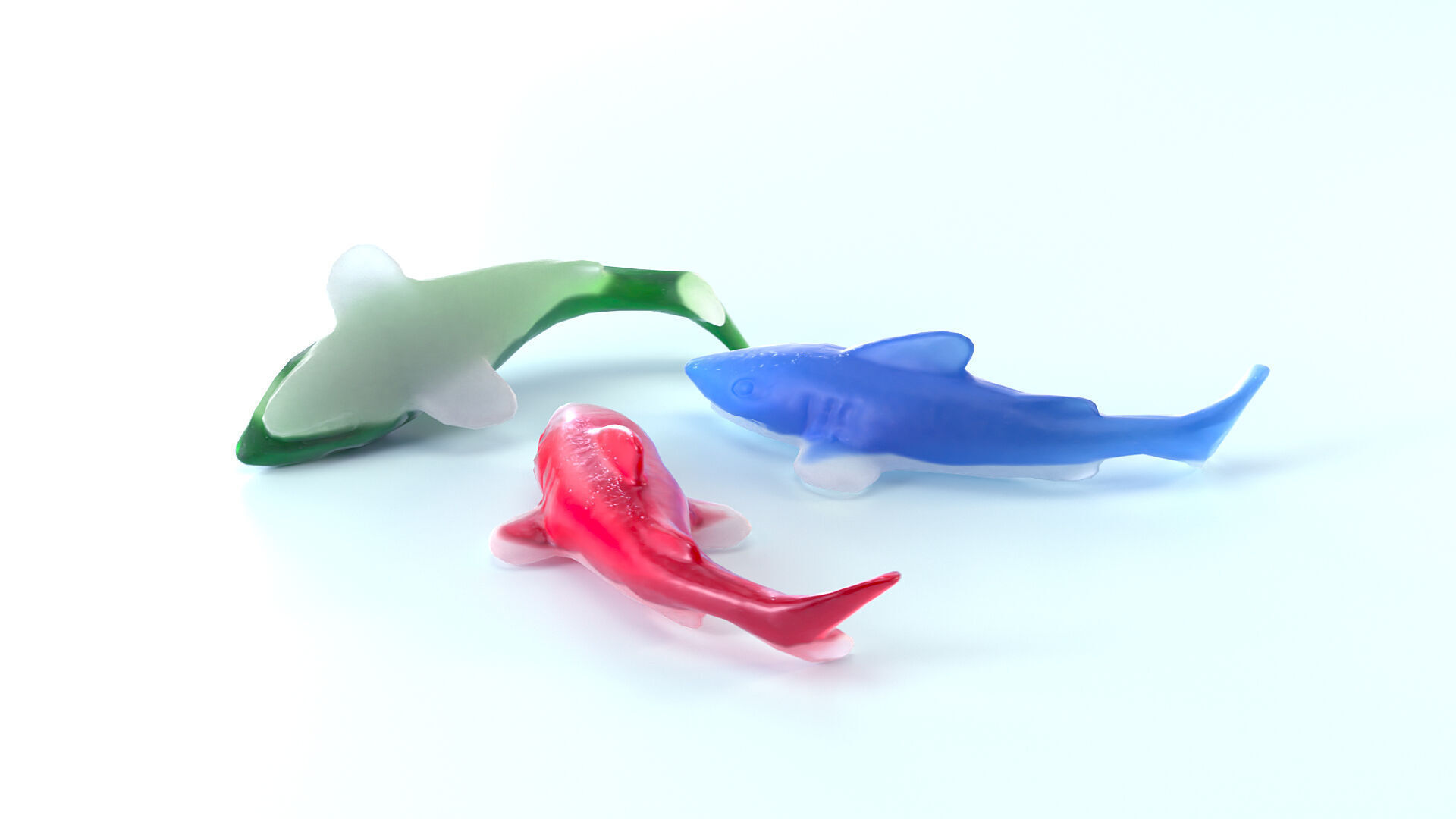 Jelly Shark Candy 3D model_2
