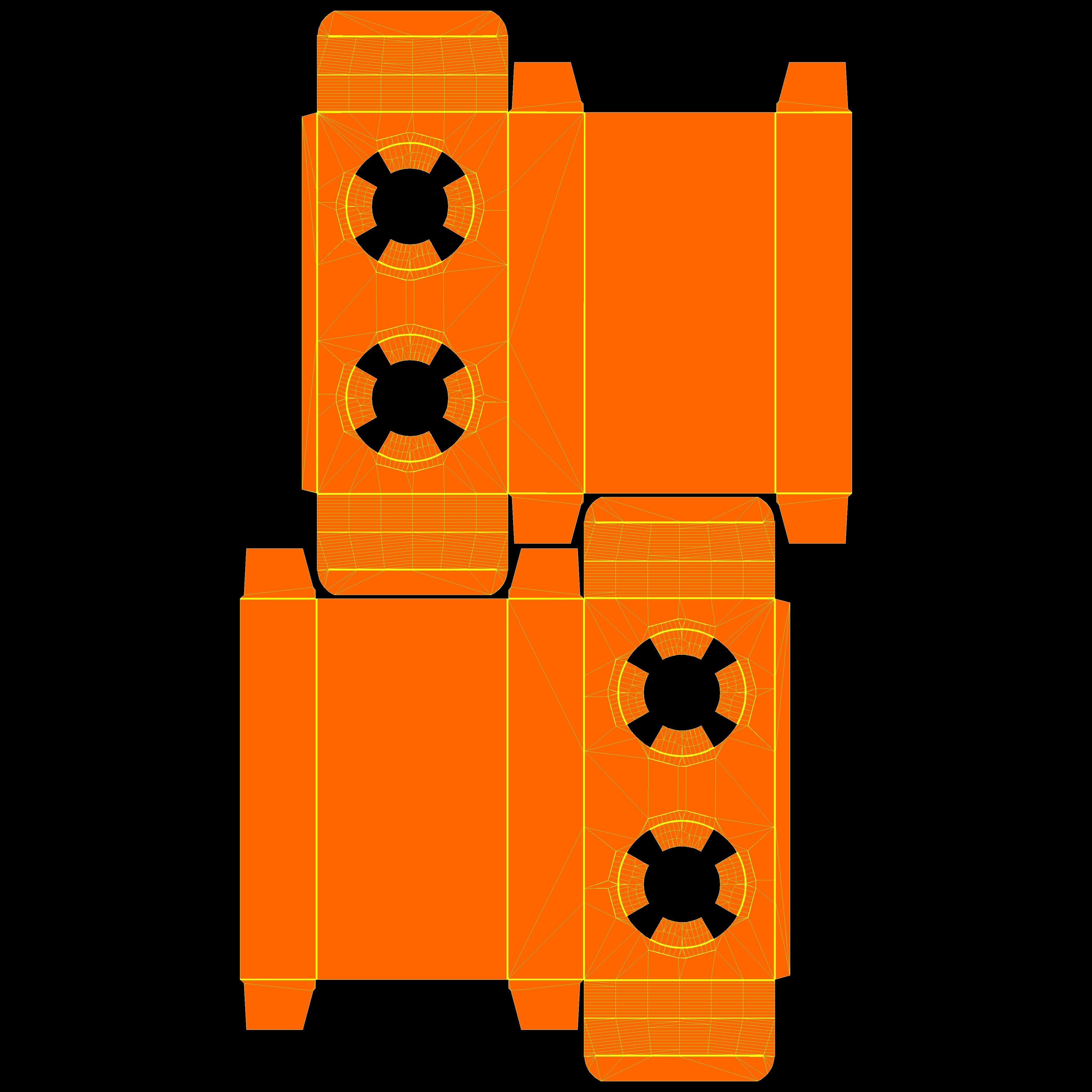 Two Coffee Cups with Kraft Paper Holder Texture_9