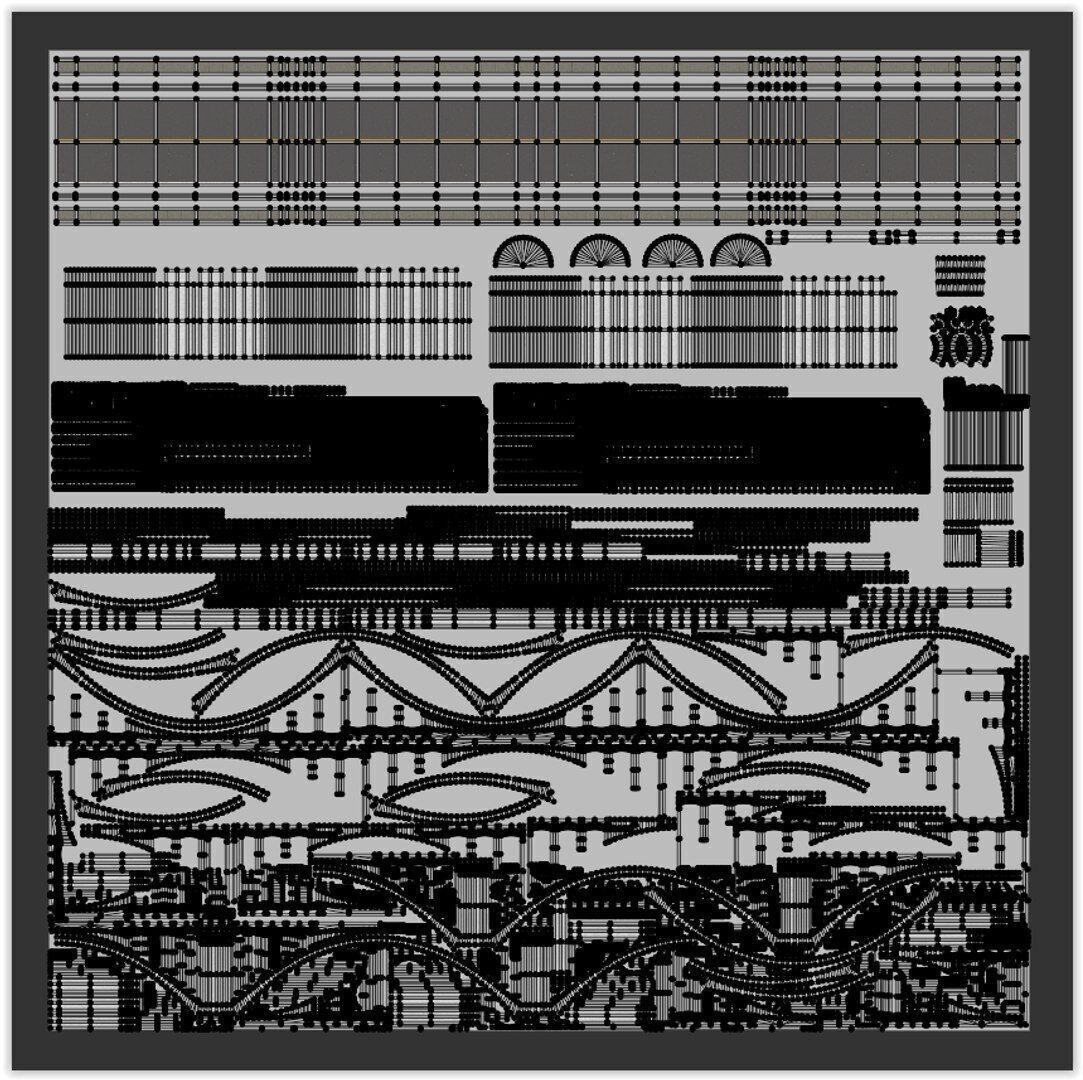 Bridge with cars 2025 3D model_12