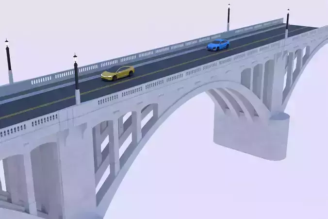 Bridge with cars 2025