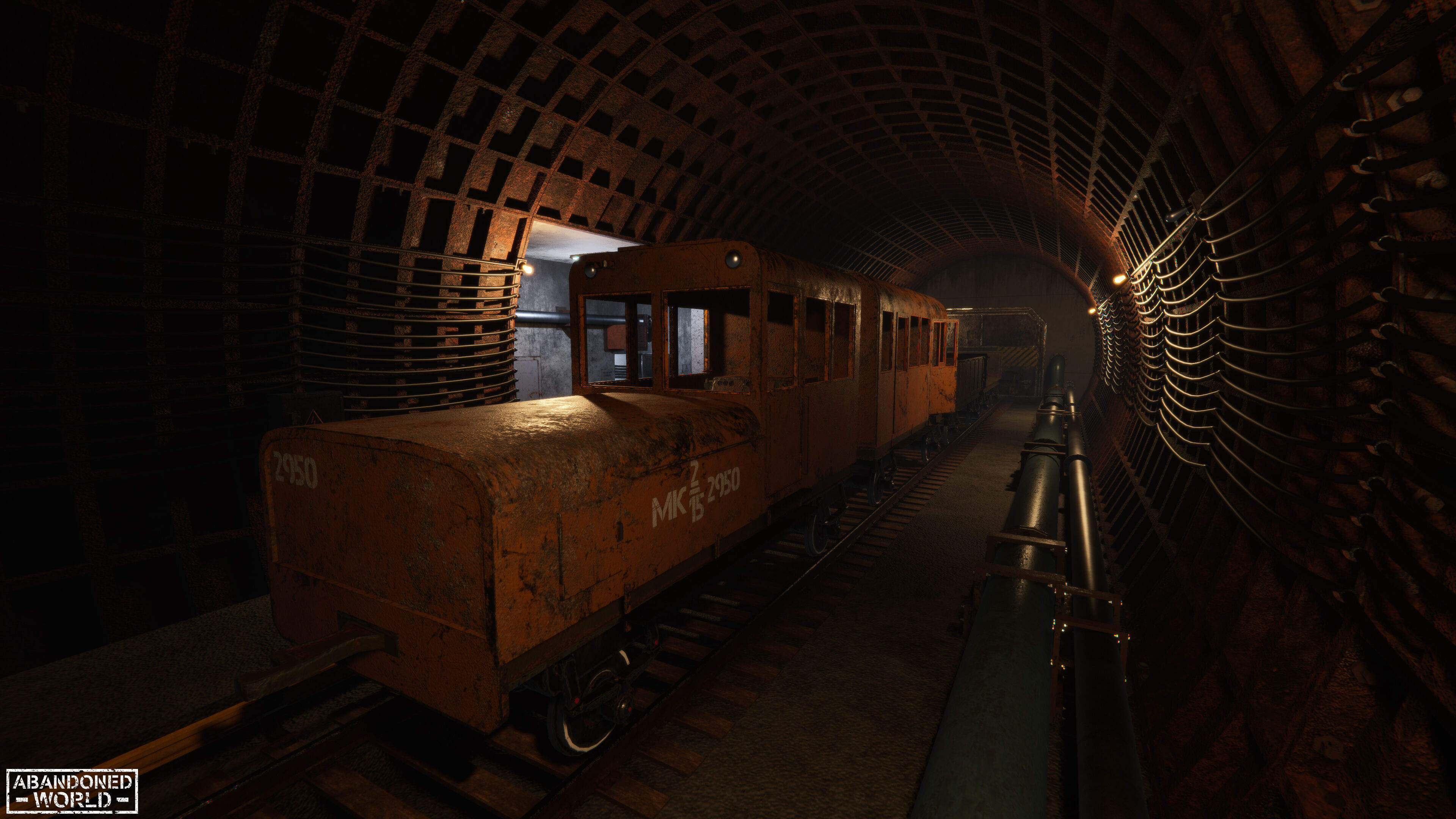 Modular Subway Tunnels for Unity Low-poly 3D model_4