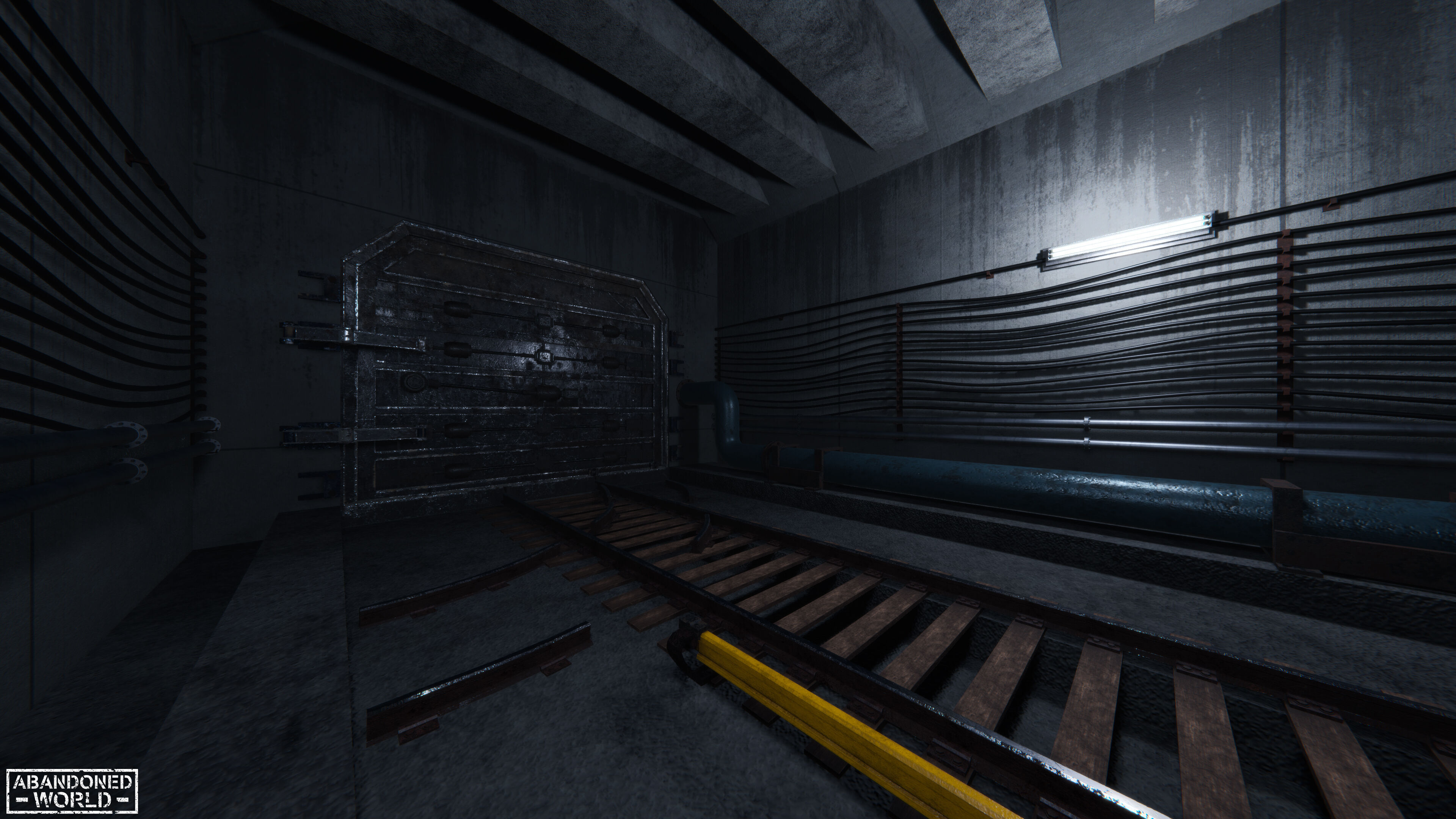 Modular Subway Tunnels for Unity Low-poly 3D model_13