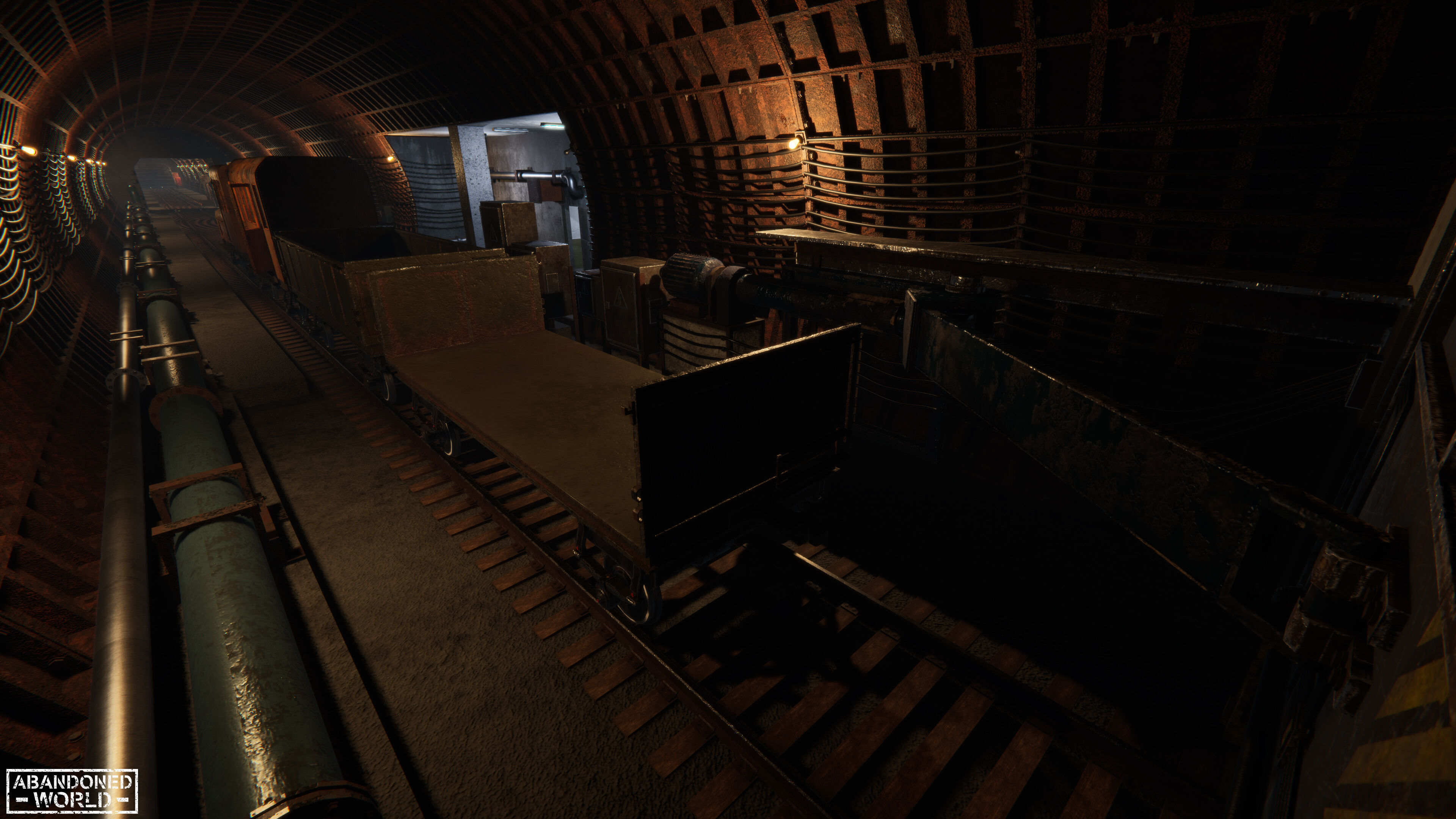Modular Subway Tunnels for Unity Low-poly 3D model_5