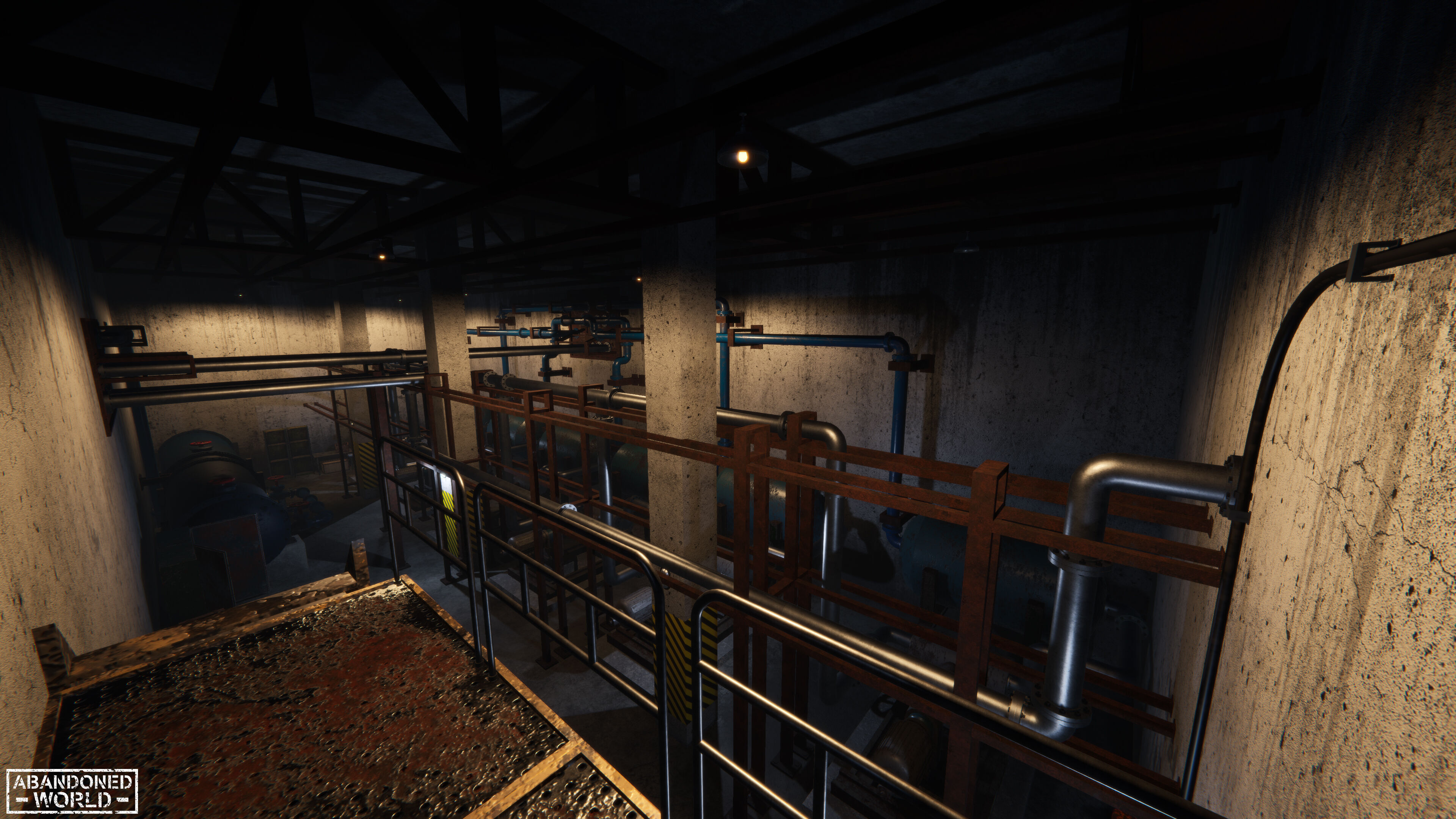 Modular Subway Tunnels for Unity Low-poly 3D model_28