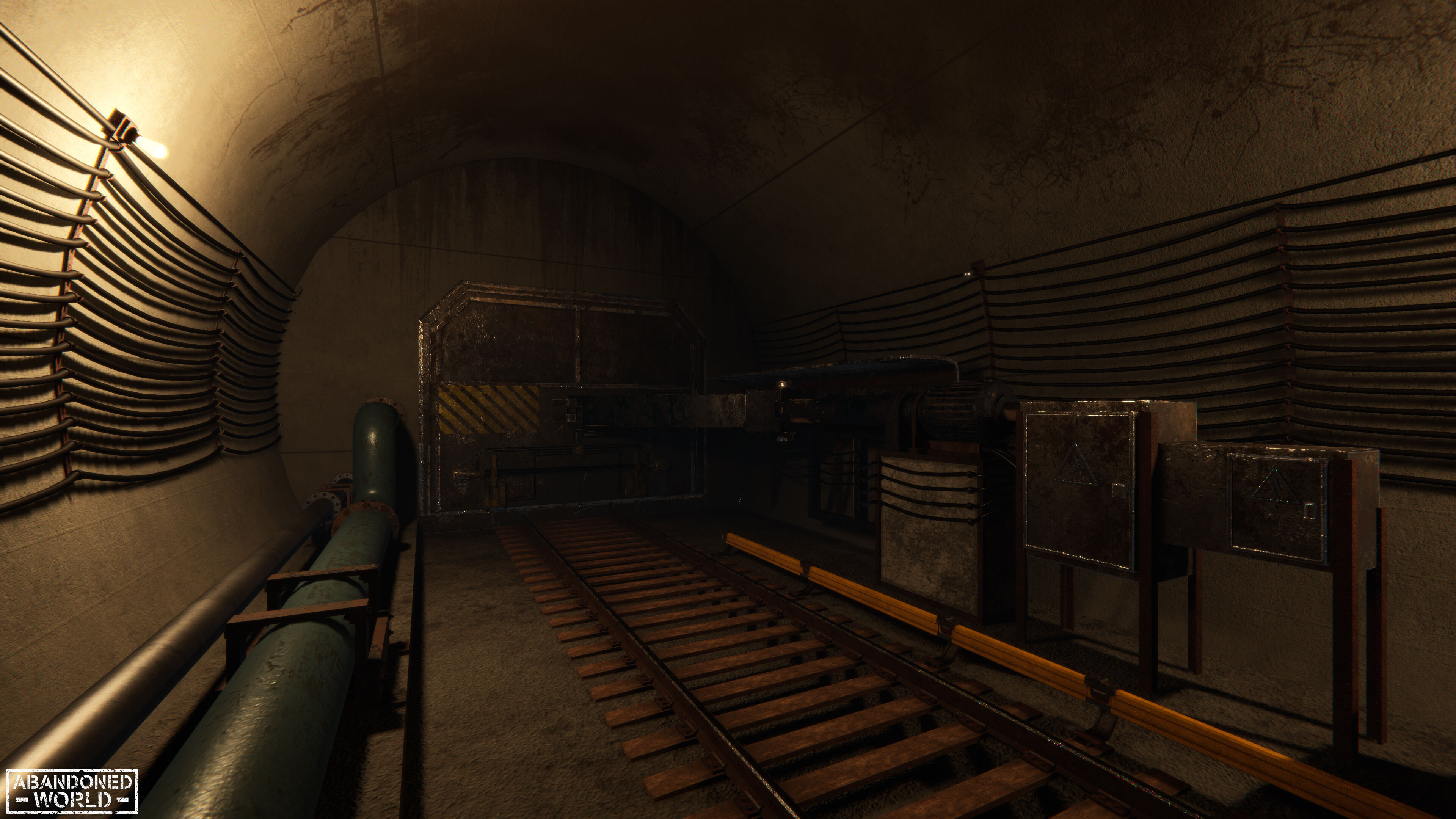 Modular Subway Tunnels for Unity Low-poly 3D model_8
