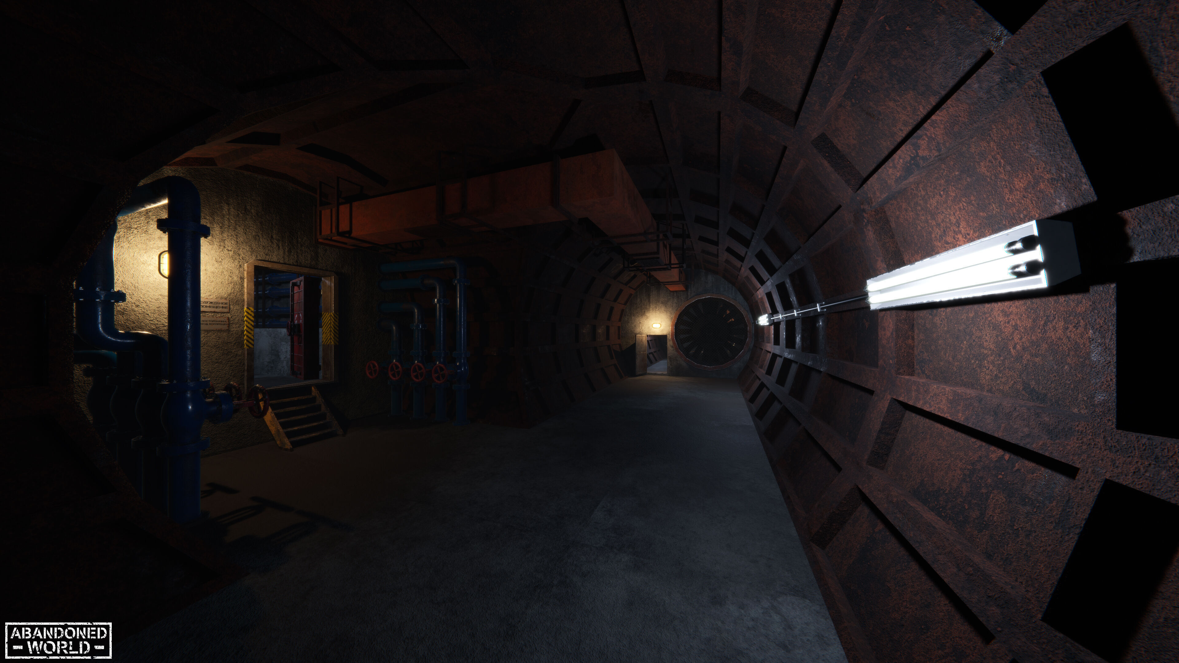 Modular Subway Tunnels for Unity Low-poly 3D model_21