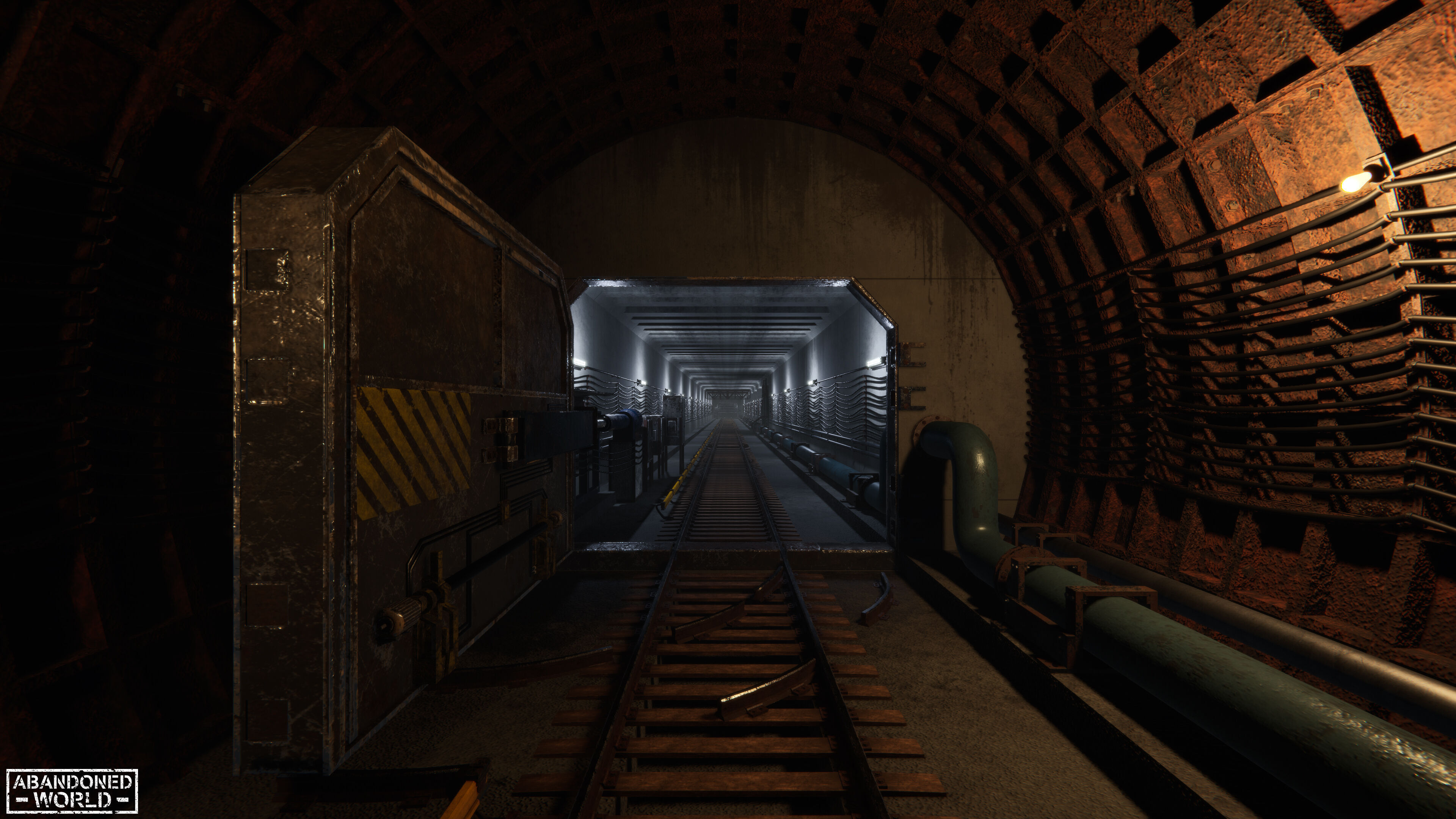 Modular Subway Tunnels for Unity Low-poly 3D model_9