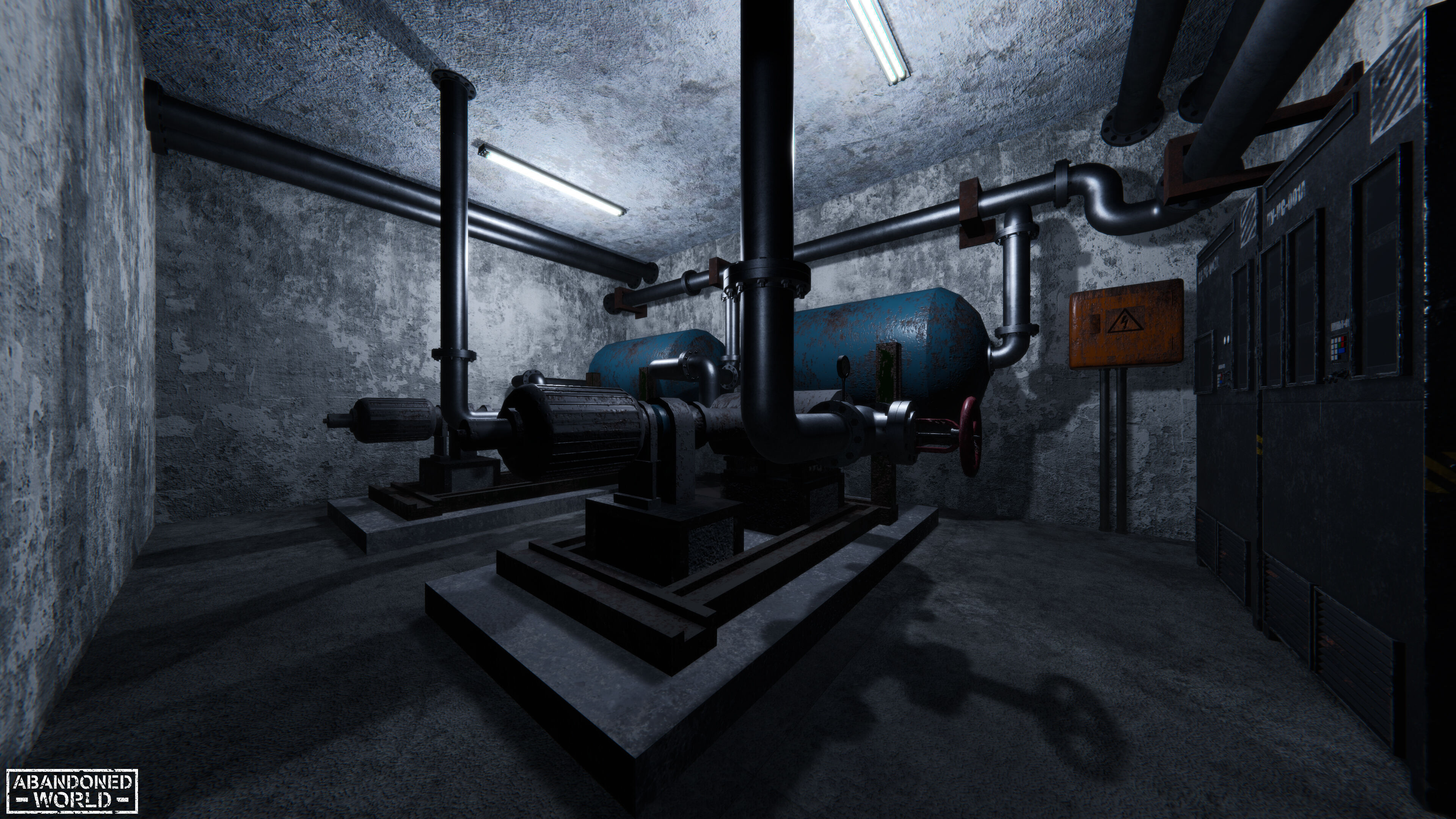 Modular Subway Tunnels for Unity Low-poly 3D model_38