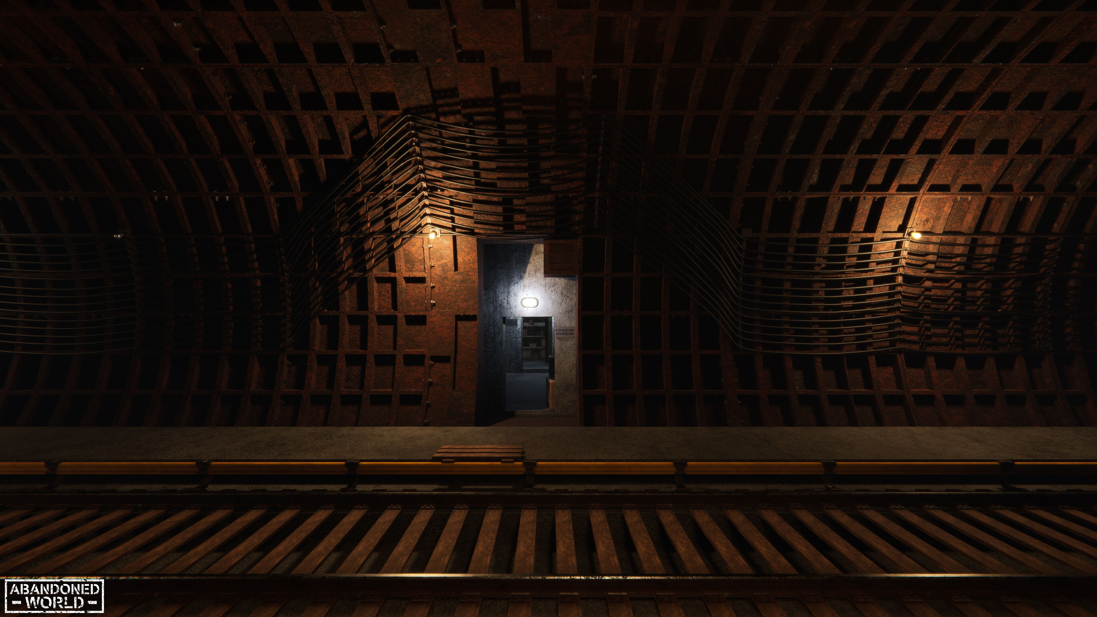 Modular Subway Tunnels for Unity Low-poly 3D model_37