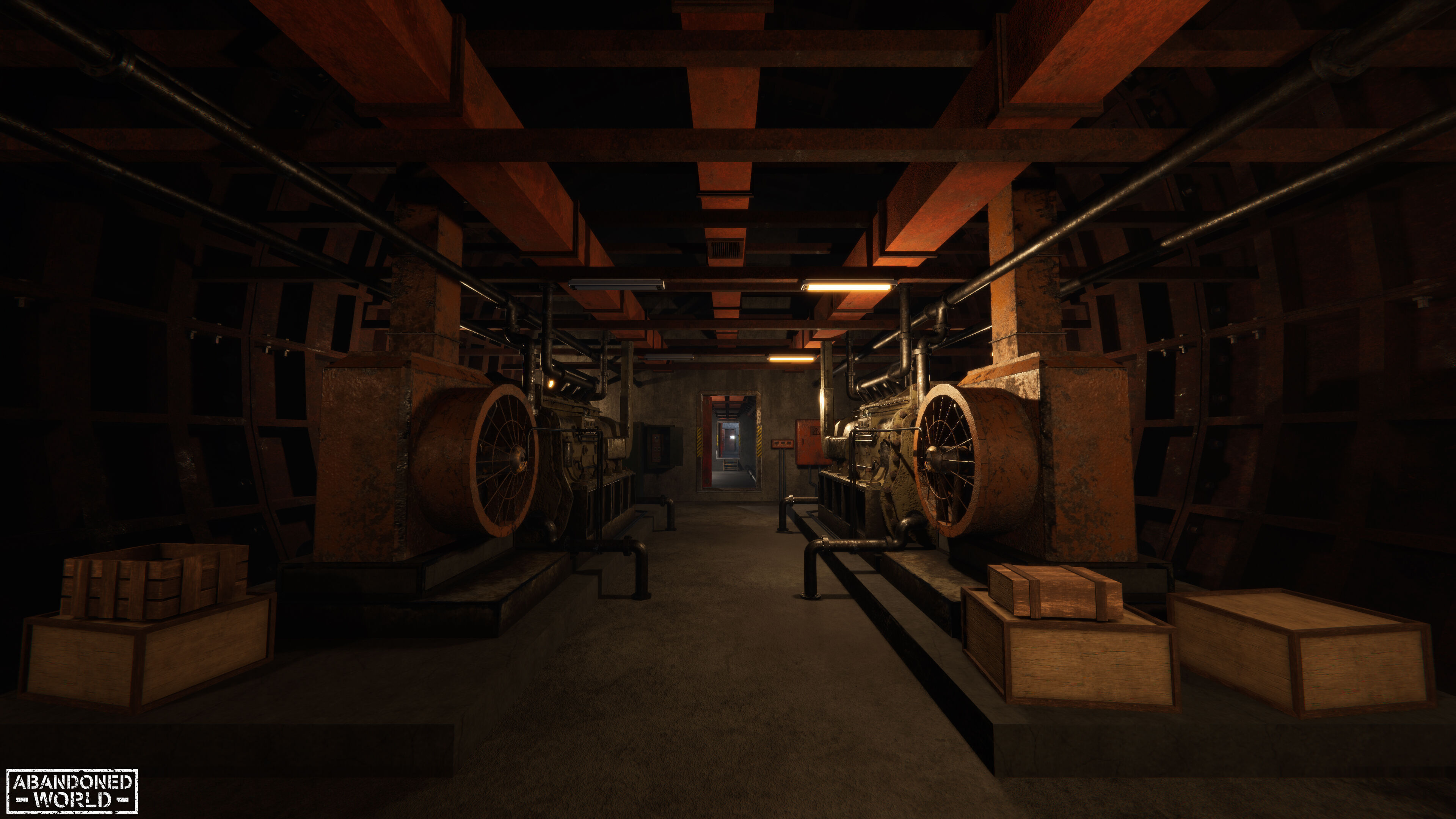 Modular Subway Tunnels for Unity Low-poly 3D model_24