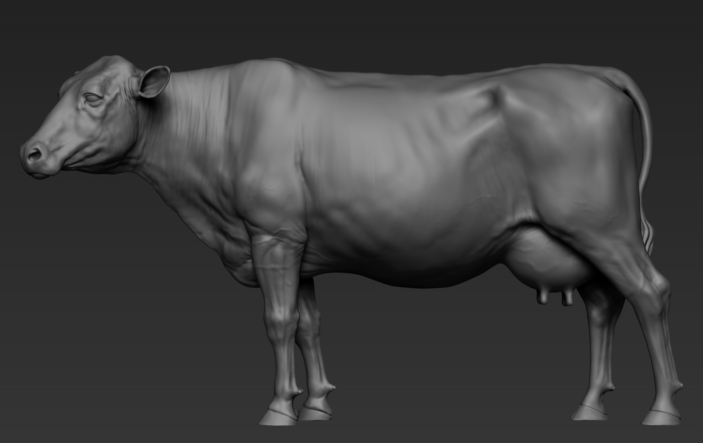Cow and Bull 3D print model_15