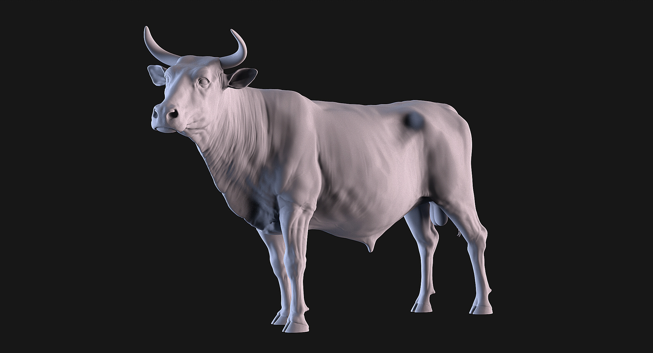 Cow and Bull 3D print model_6