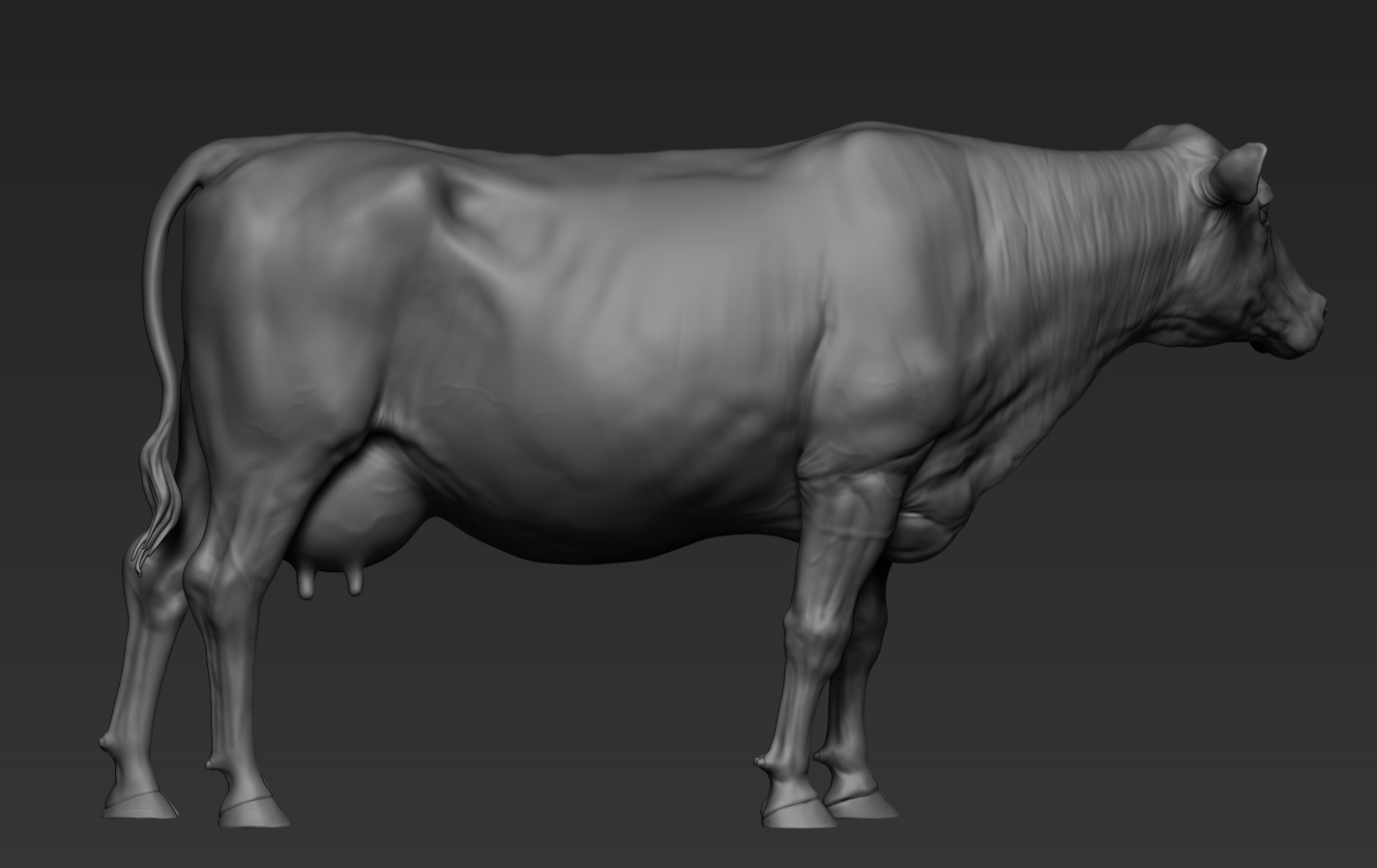 Cow and Bull 3D print model_13