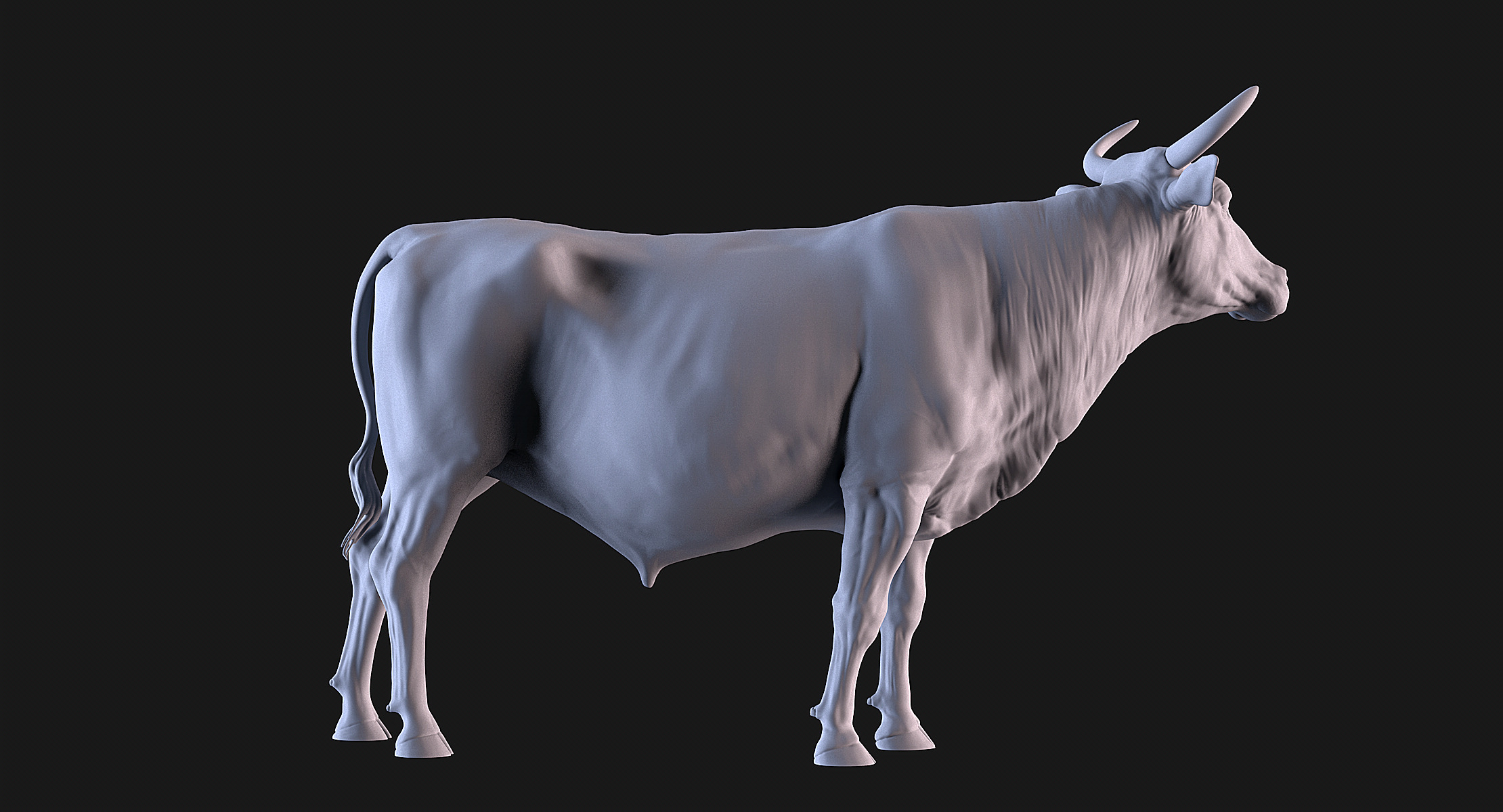 Cow and Bull 3D print model_5