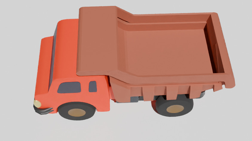 truck toy 3D print model_4