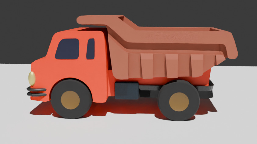 truck toy 3D print model_1