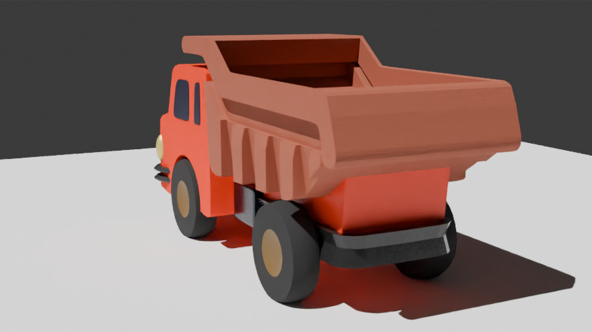 truck toy 3D print model_2