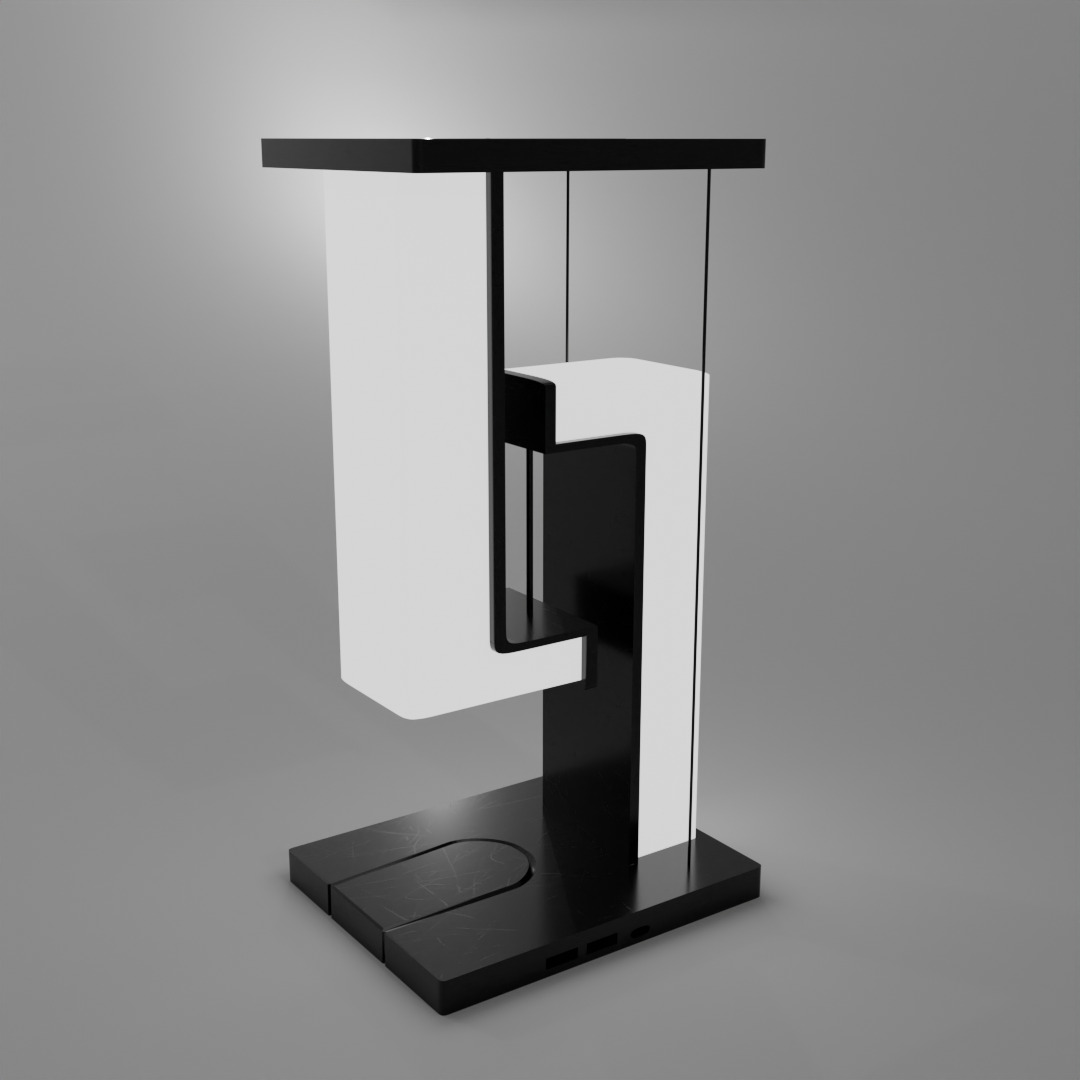 Multifunctional ChargerLight LowPoly PBR Game VR AR Ready Low-poly 3D model_4