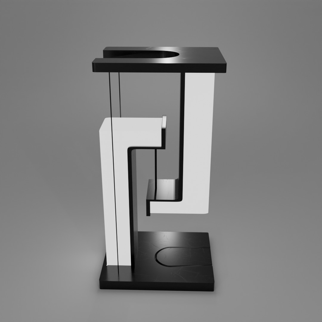 Multifunctional ChargerLight LowPoly PBR Game VR AR Ready Low-poly 3D model_5