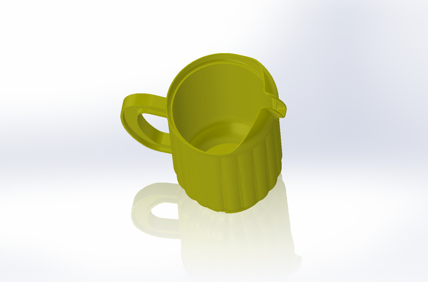 Empty Beer Pitcher 3D print model_1