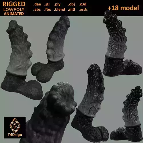 Holgarth Black Dragon Penis Rigged