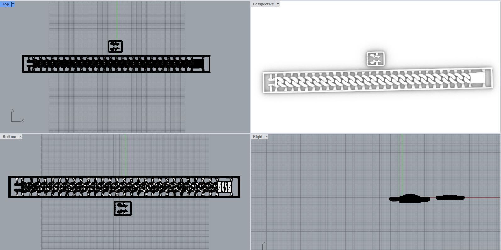 9mm Cuban Link Bracelet 3D 3D print model_1
