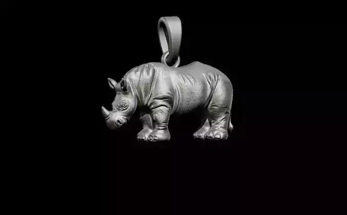 Rhino pendant