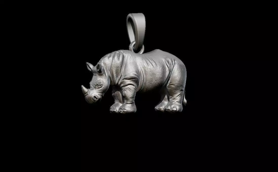 Rhino pendant 3D print model