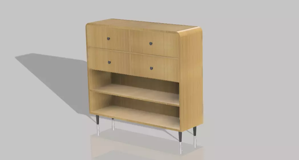 Console table 3D model_0