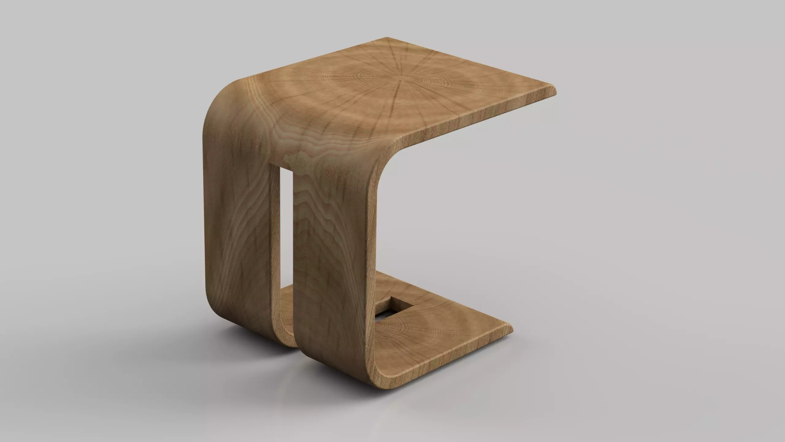 C Side Table 3D model_0