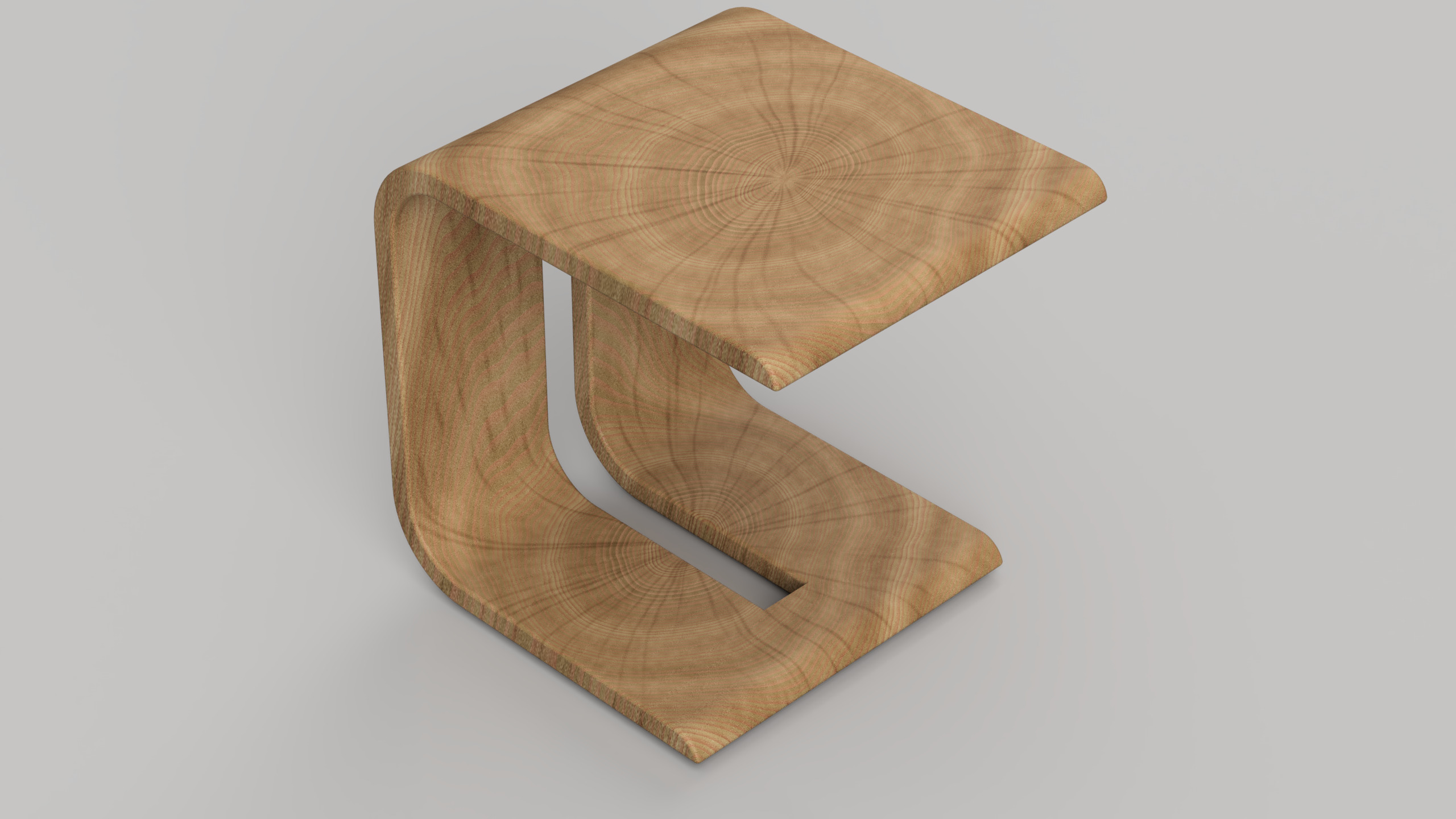 C Side Table 3D model_7