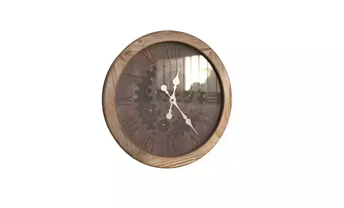 Large Wall Clocks with Moving Gears