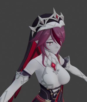 Rosaria Genshin Impact Fan Art 3D model_20