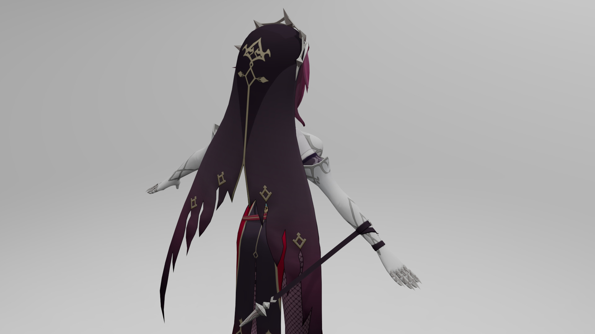 Rosaria Genshin Impact Fan Art 3D model_30