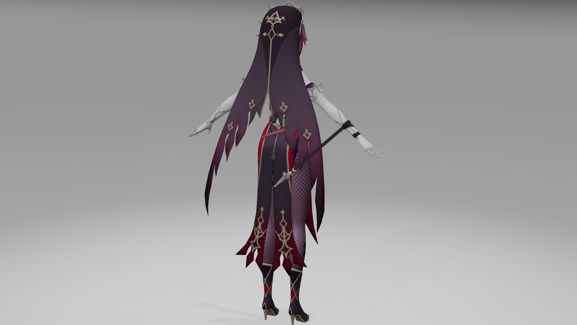 Rosaria Genshin Impact Fan Art 3D model_4