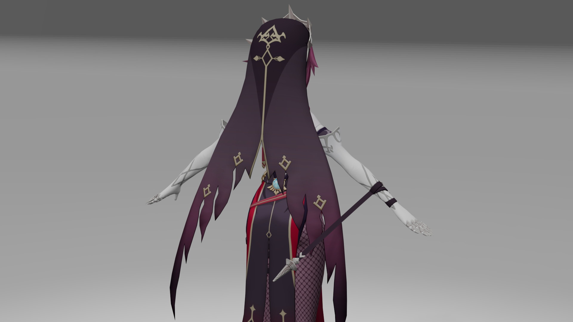 Rosaria Genshin Impact Fan Art 3D model_3