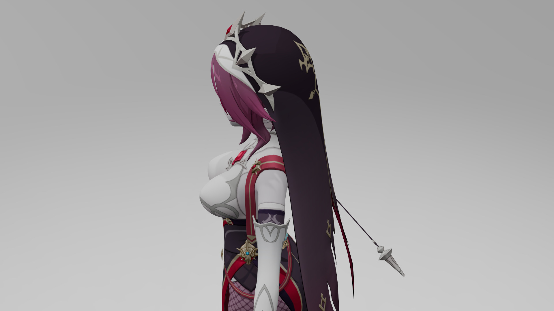 Rosaria Genshin Impact Fan Art 3D model_2