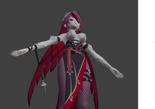 Rosaria Genshin Impact Fan Art 3D model_19