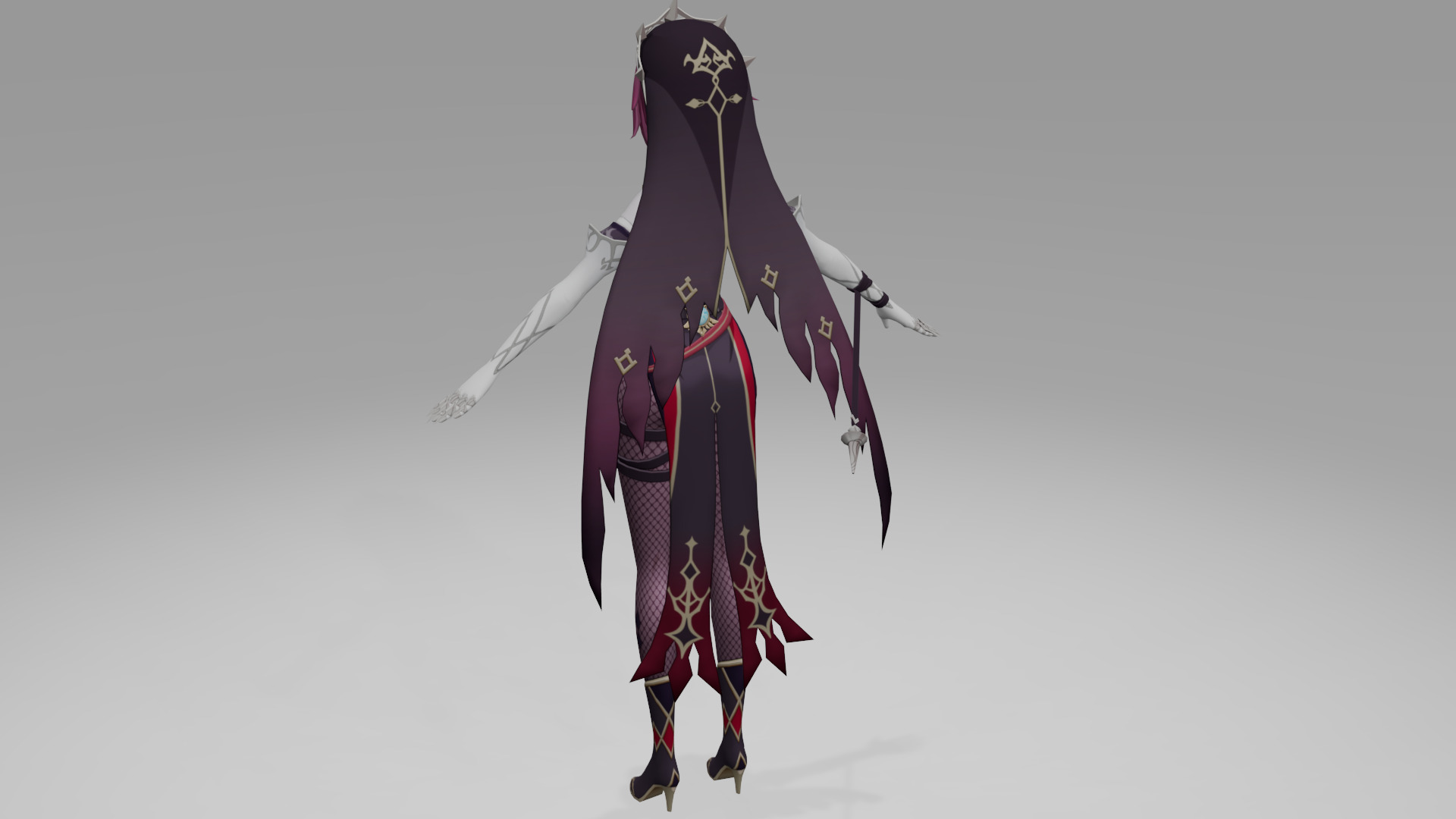 Rosaria Genshin Impact Fan Art 3D model_6