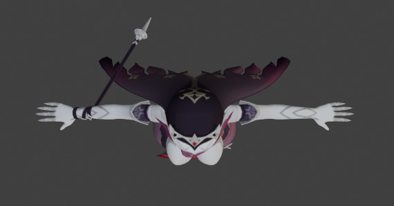 Rosaria Genshin Impact Fan Art 3D model_17