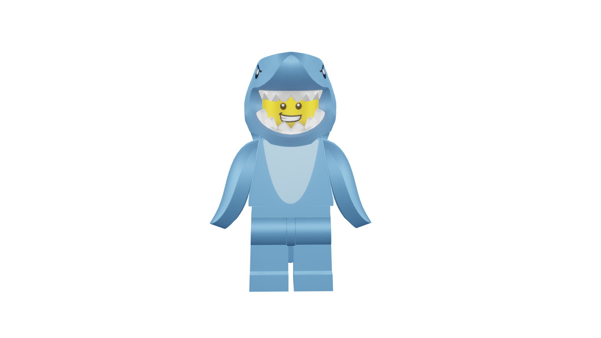 3D print minifigure - 71011-13 Shark Suit Guy 3D print model_47