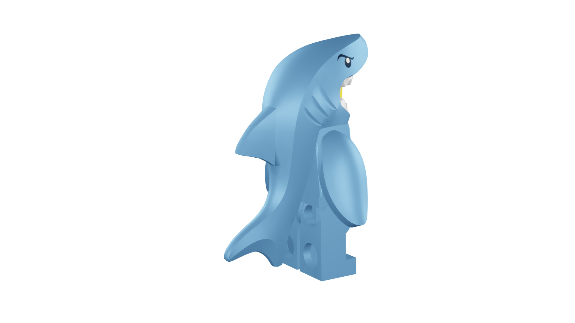 3D print minifigure - 71011-13 Shark Suit Guy 3D print model_18
