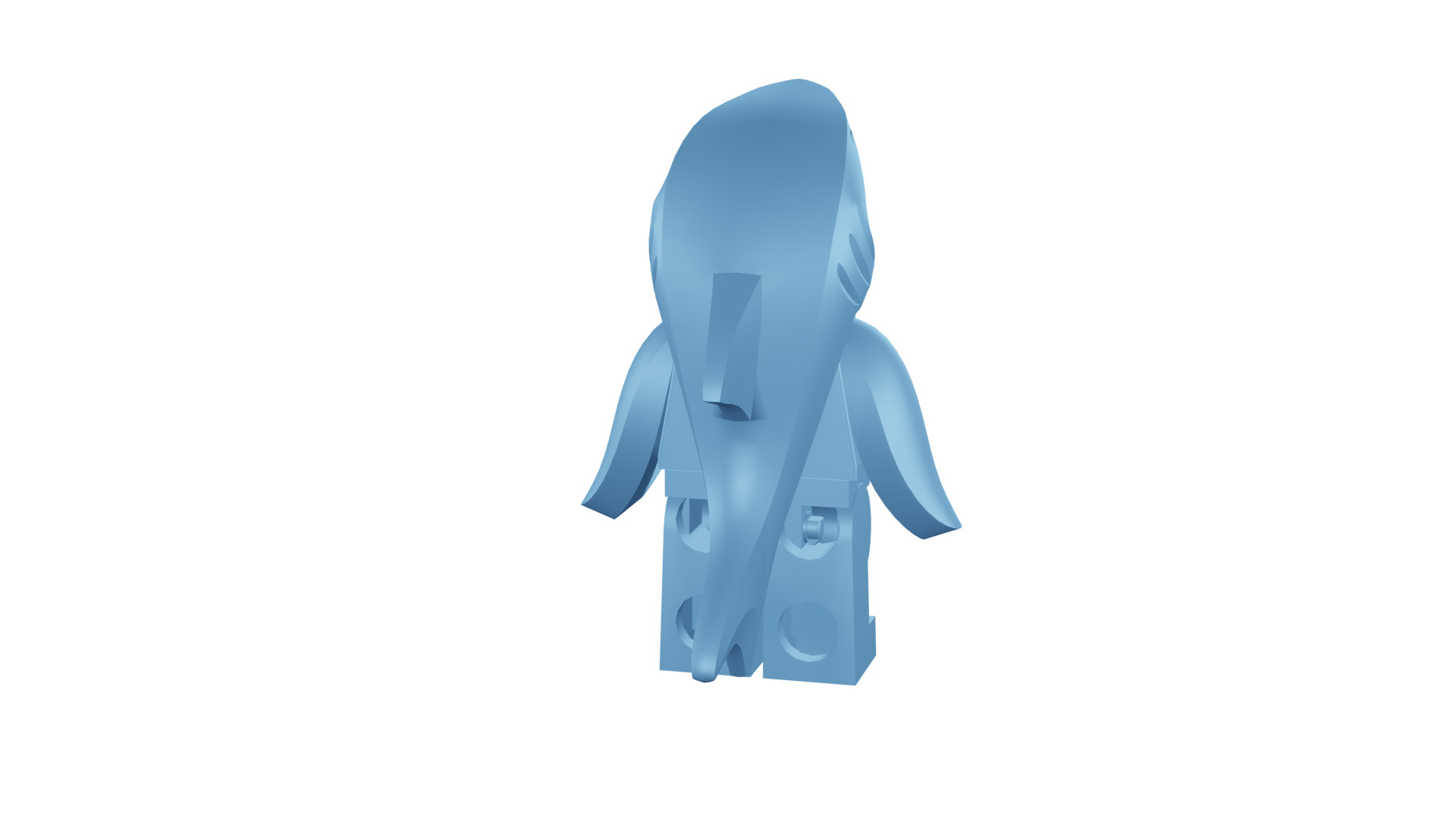 3D print minifigure - 71011-13 Shark Suit Guy 3D print model_23