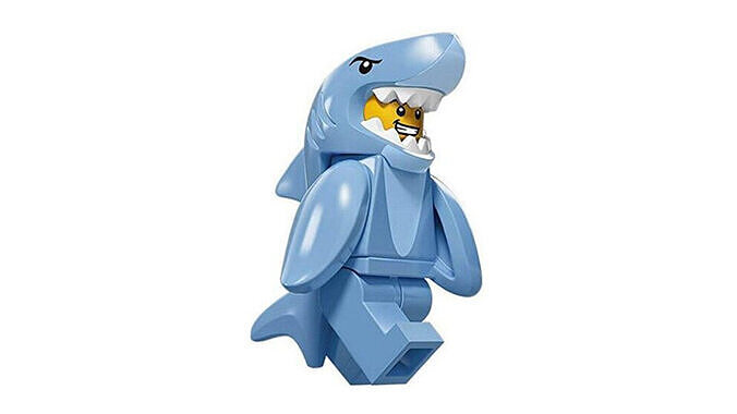 3D print minifigure - 71011-13 Shark Suit Guy 3D print model