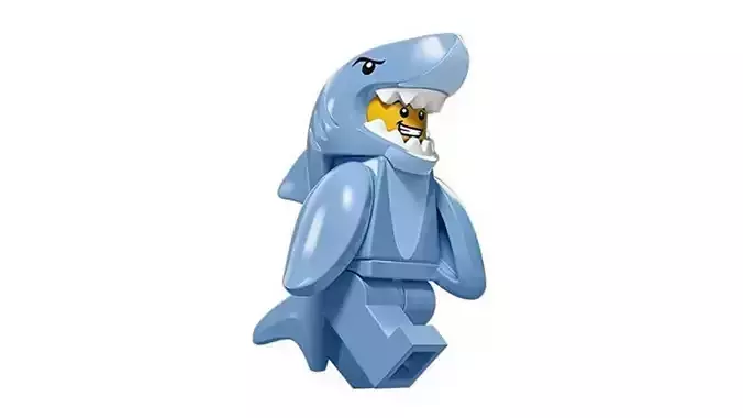 3D print minifigure - 71011-13 Shark Suit Guy