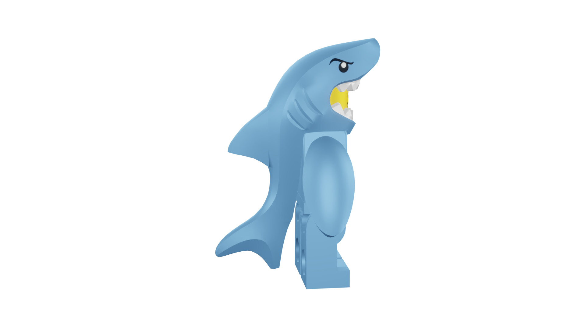 3D print minifigure - 71011-13 Shark Suit Guy 3D print model_15