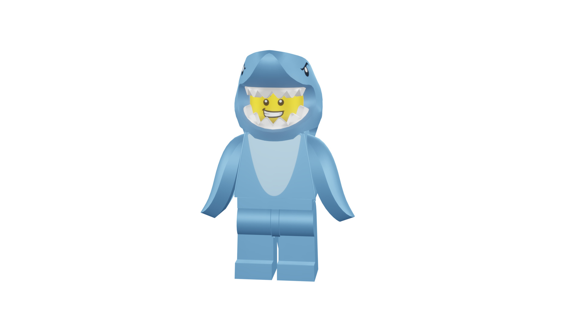 3D print minifigure - 71011-13 Shark Suit Guy 3D print model_46
