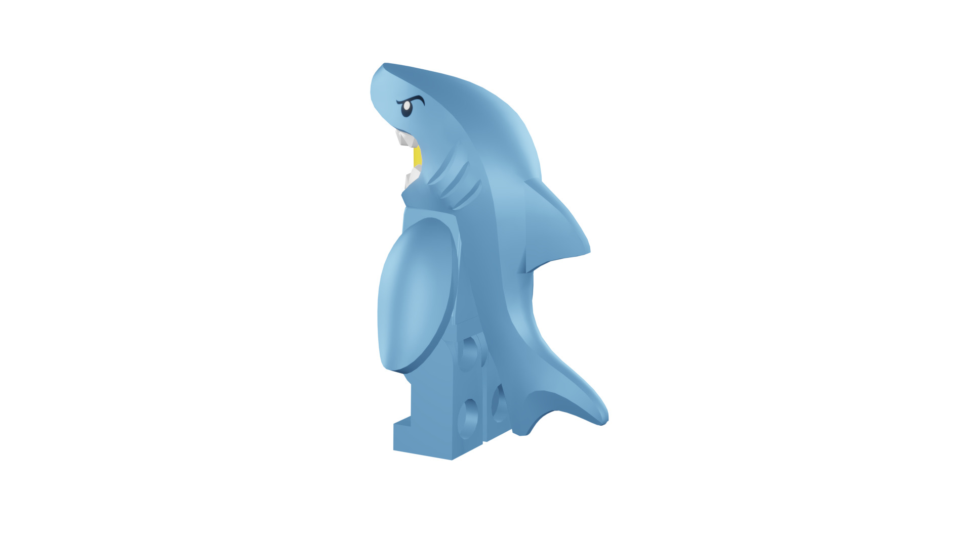 3D print minifigure - 71011-13 Shark Suit Guy 3D print model_32